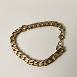 Classic Chunky Gold Tone Link Bracelet